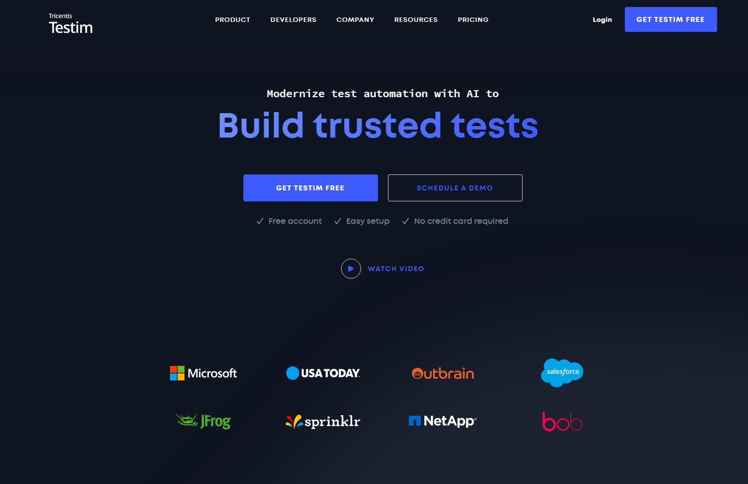 Testim无代码测试平台