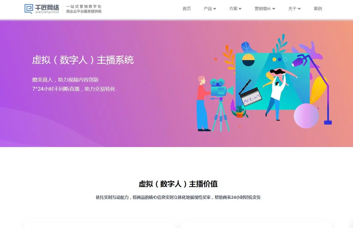 千匠数字人主播系统