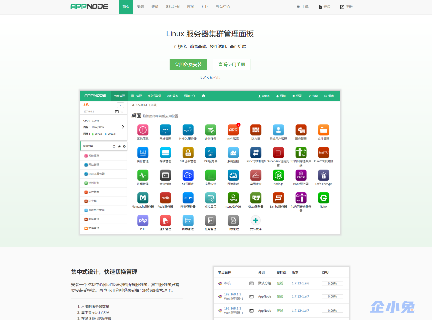 跟宝塔面板差不多的平台有哪些？